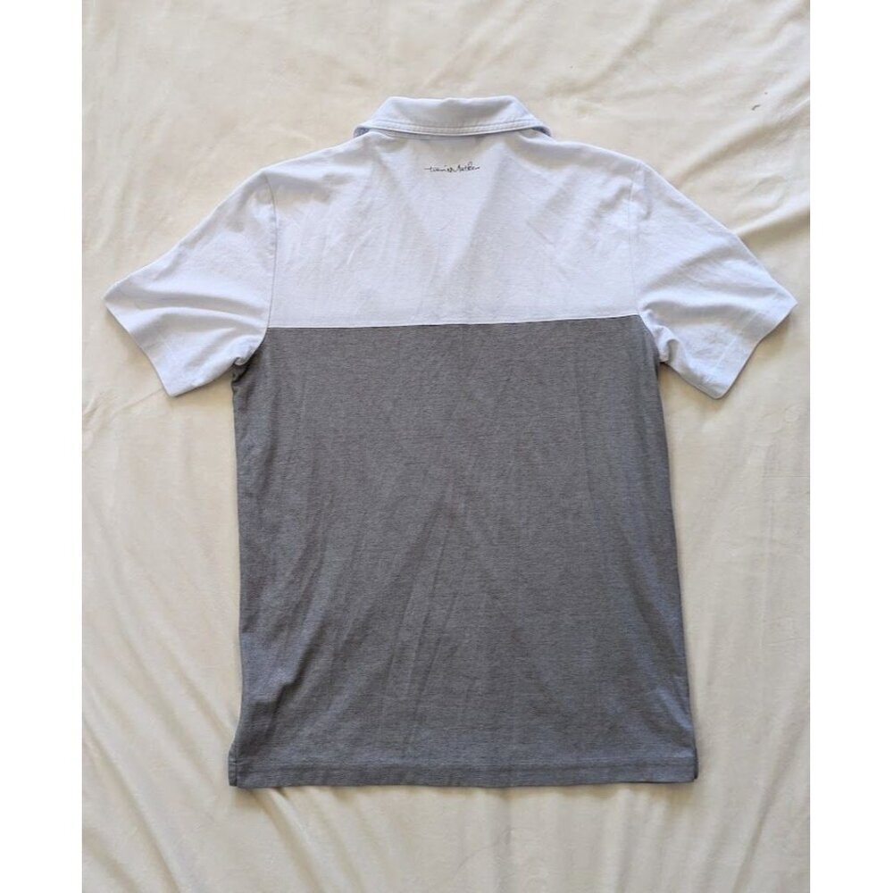 TravisMathew Men's The Rudds 2.0 Polo Shirt White/Gray Medium - Picture 2 of 6